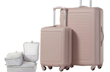 Jetstream 5pc Hardside Rolling Luggage Set Just $62!